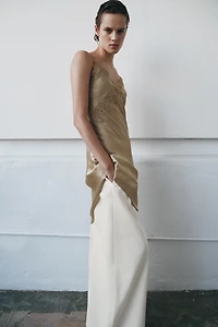 ROBE SATINÉE ASYMÉTRIQUE ZW COLLECTION