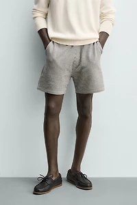 REGULAR FIT SEERSUCKER SHORTS