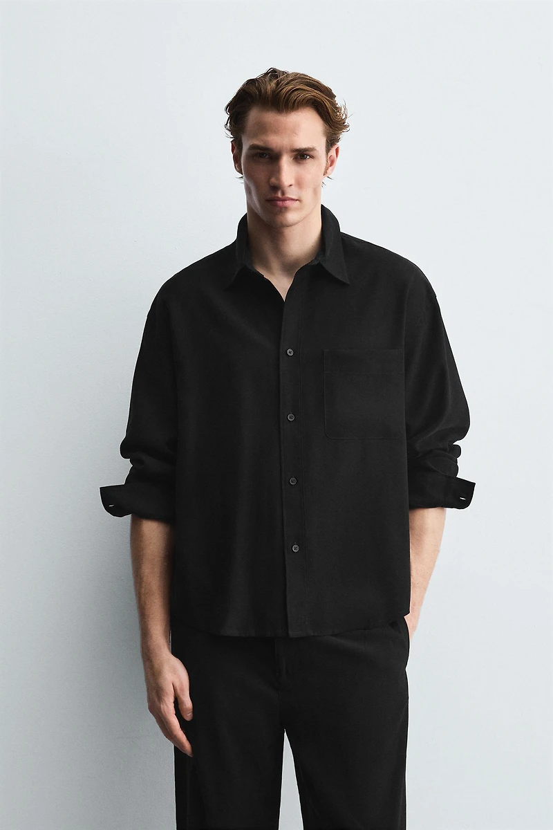 RELAXED FIT FLOWY SHIRT