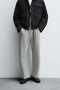 STRIPED SEERSUCKER COMFORT PANTS