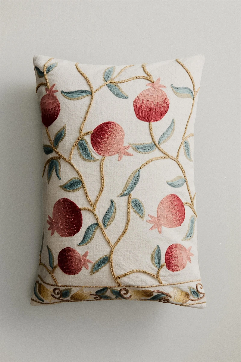 POMEGRANATE THROW PILLOW COVER
