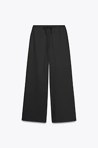 TEXTURED STRAIGHT LEG PANTS