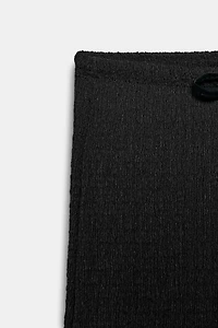 TEXTURED STRAIGHT LEG PANTS