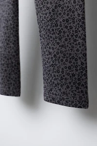 PRINTED RIB LEGGINGS
