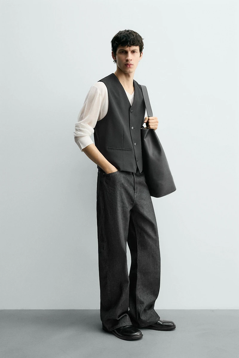 GILET STRUCTURÉ AVEC LAINE