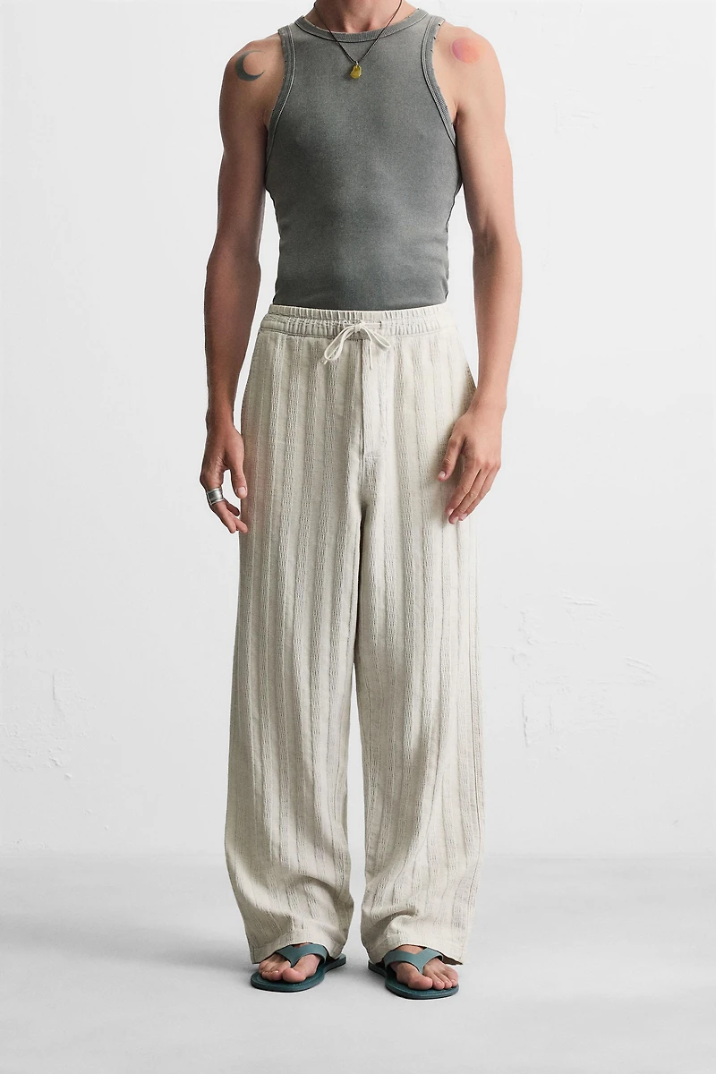 PANTALON COUPE DÉCONTRACTÉE JACQUARD