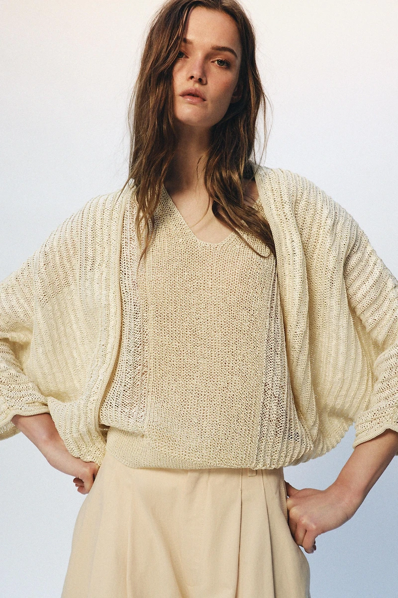 OPEN KNIT JACKET