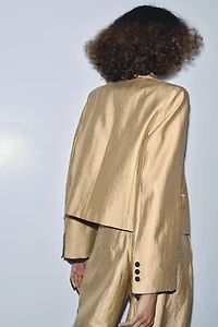 BLAZER COURTE MÉTALLISÉE ZW COLLECTION