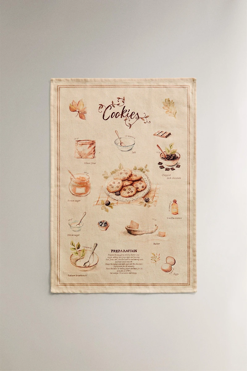 SET OF PUMPKIN COTTON KITCHEN TOWELS (SET OF 2)