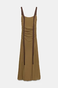 DRAPED GEORGETTE DRESS