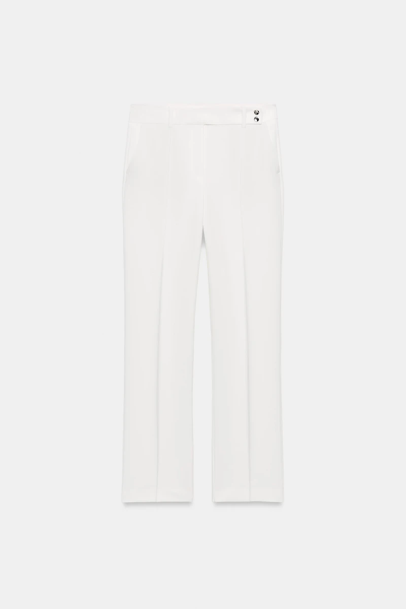 STRAIGHT LEG BUTTON TROUSERS