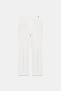 STRAIGHT LEG BUTTON TROUSERS