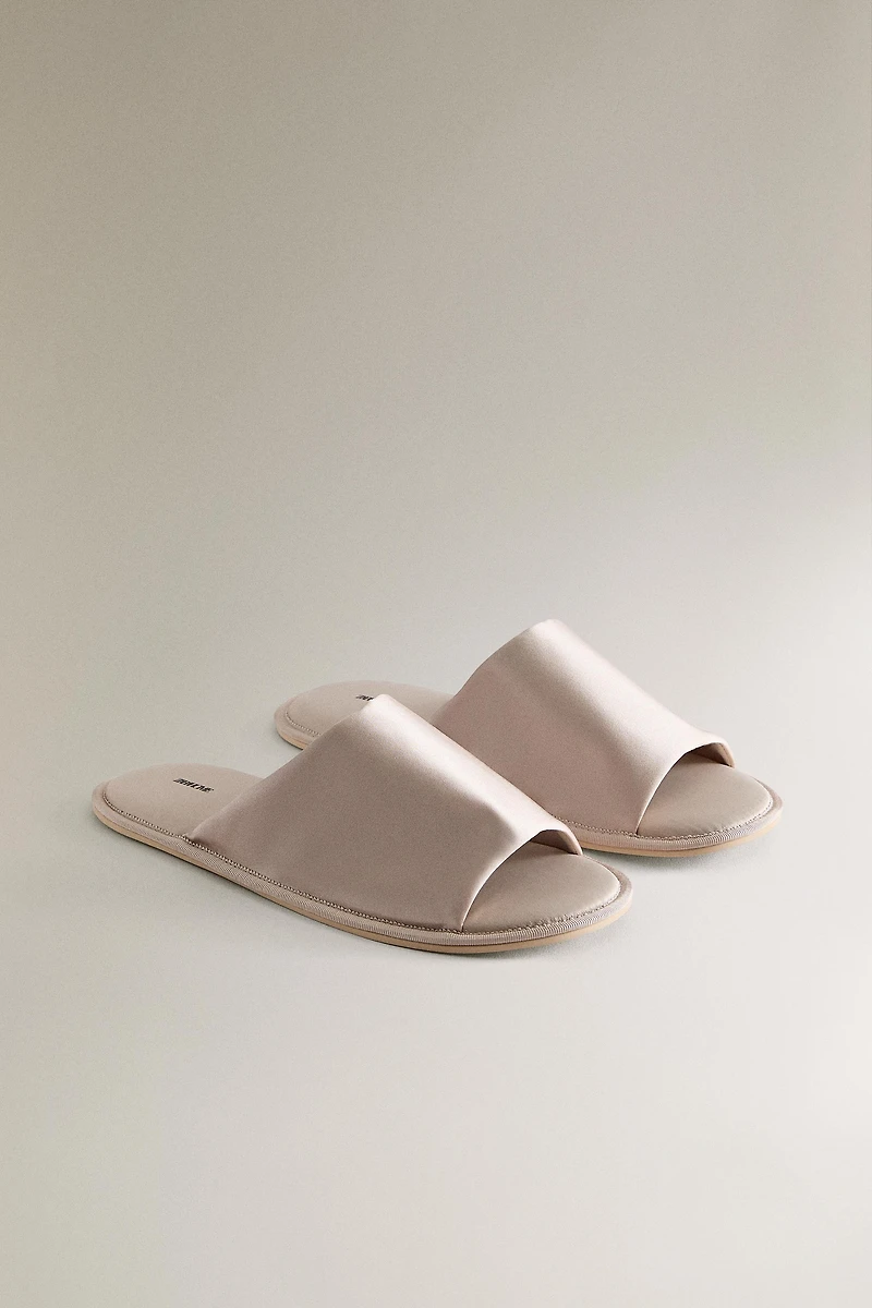 SILK SLIDER SLIPPERS