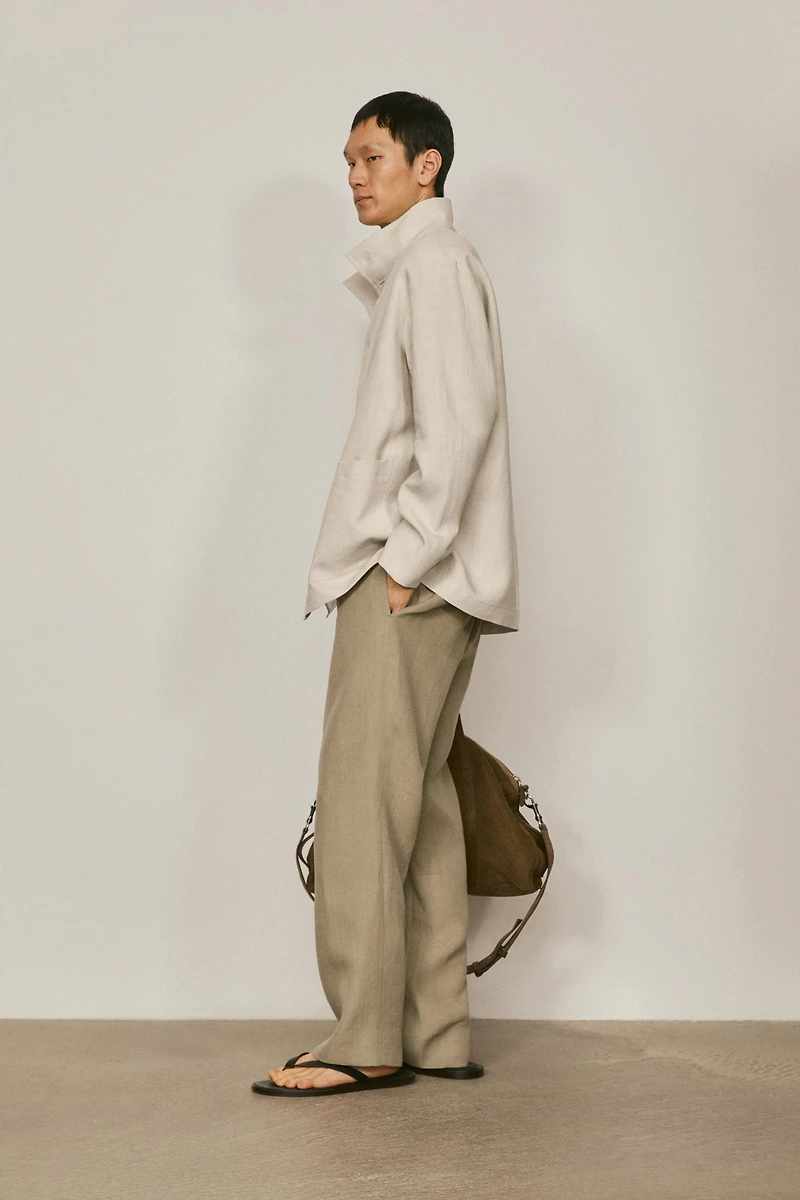 Veste col montant en lin - LIMITED EDITION
