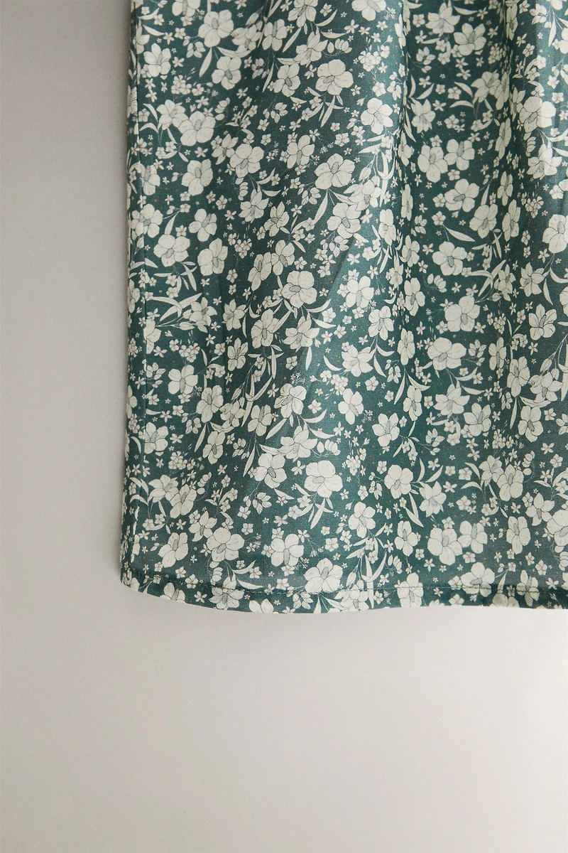 ROBE ENFANT COTON FLEURS TROPICALES