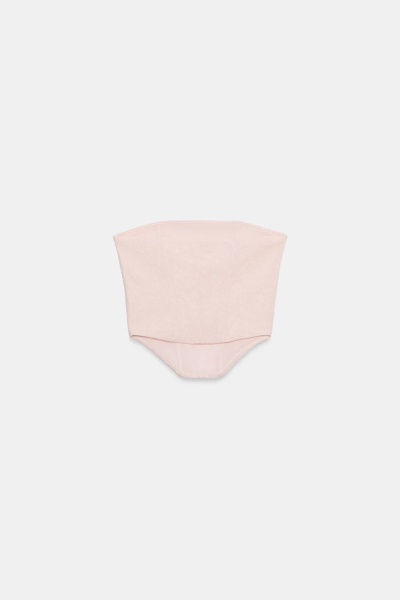 TEXTURED CORSET TOP