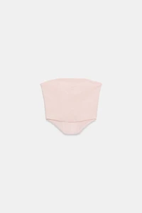 TEXTURED CORSET TOP