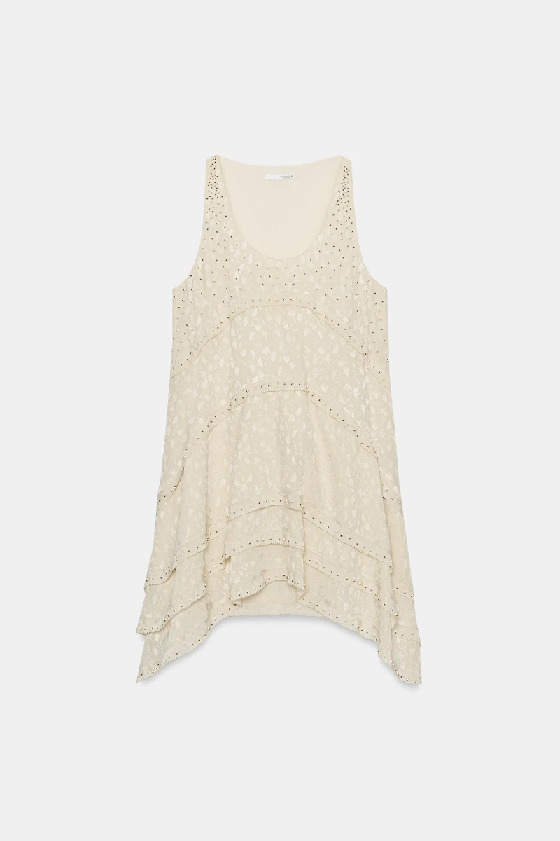 ZW COLLECTION JACQUARD MINI DRESS