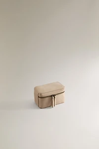 SMALL LEATHER TRAVEL JEWELLERY BOX