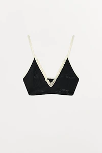 SEAMLESS LACE BRALETTE