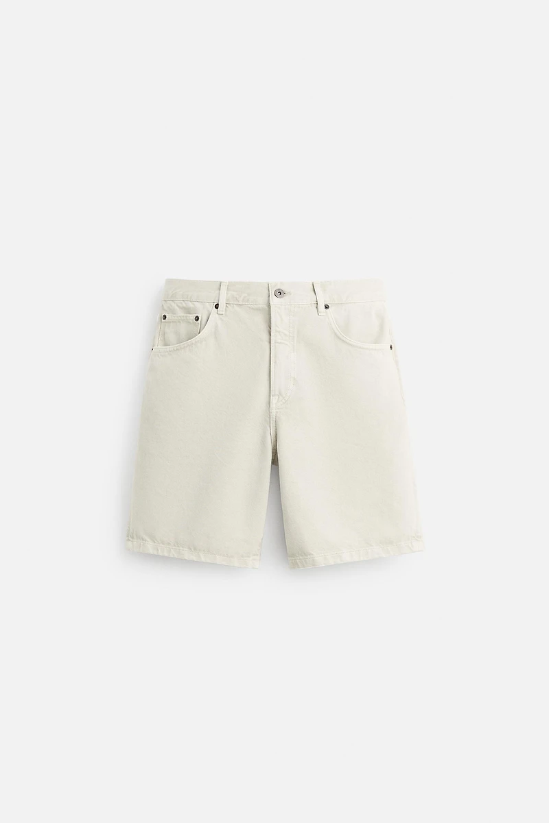 REGULAR FIT DENIM SHORTS