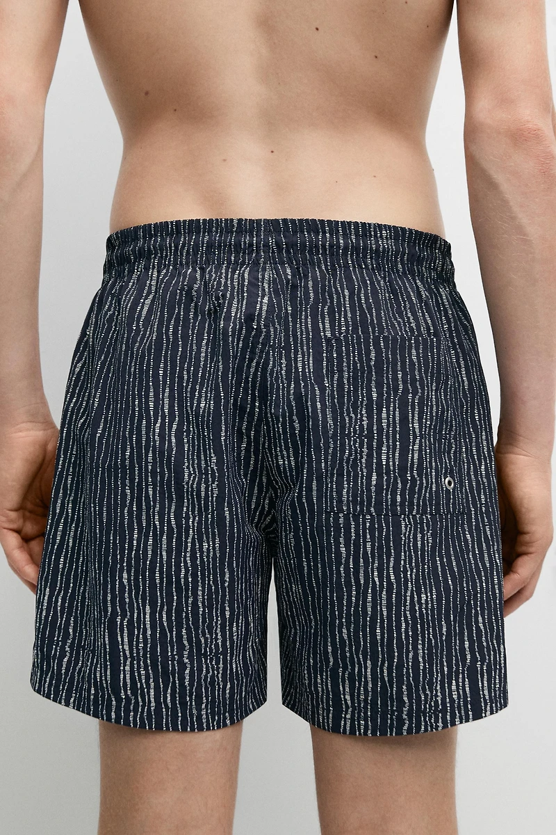 Printed swimming trunks