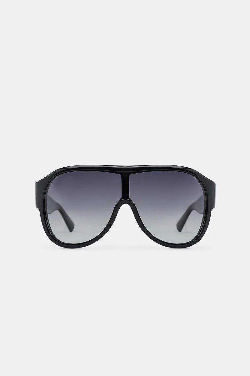 AVIATOR SHIELD SUNGLASSES