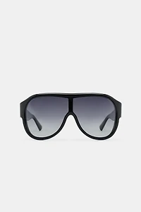 AVIATOR SHIELD SUNGLASSES