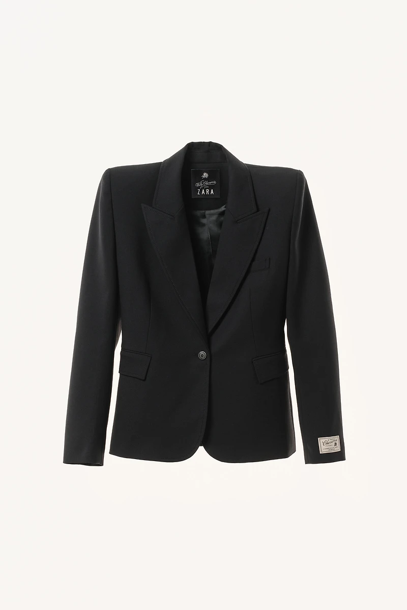 FITTED BLAZER WITH WOOL SHOULDER PADS WILLY CHAVARRIA X ZARA