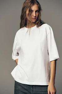 BOXY FIT T-SHIRT WITH LABEL