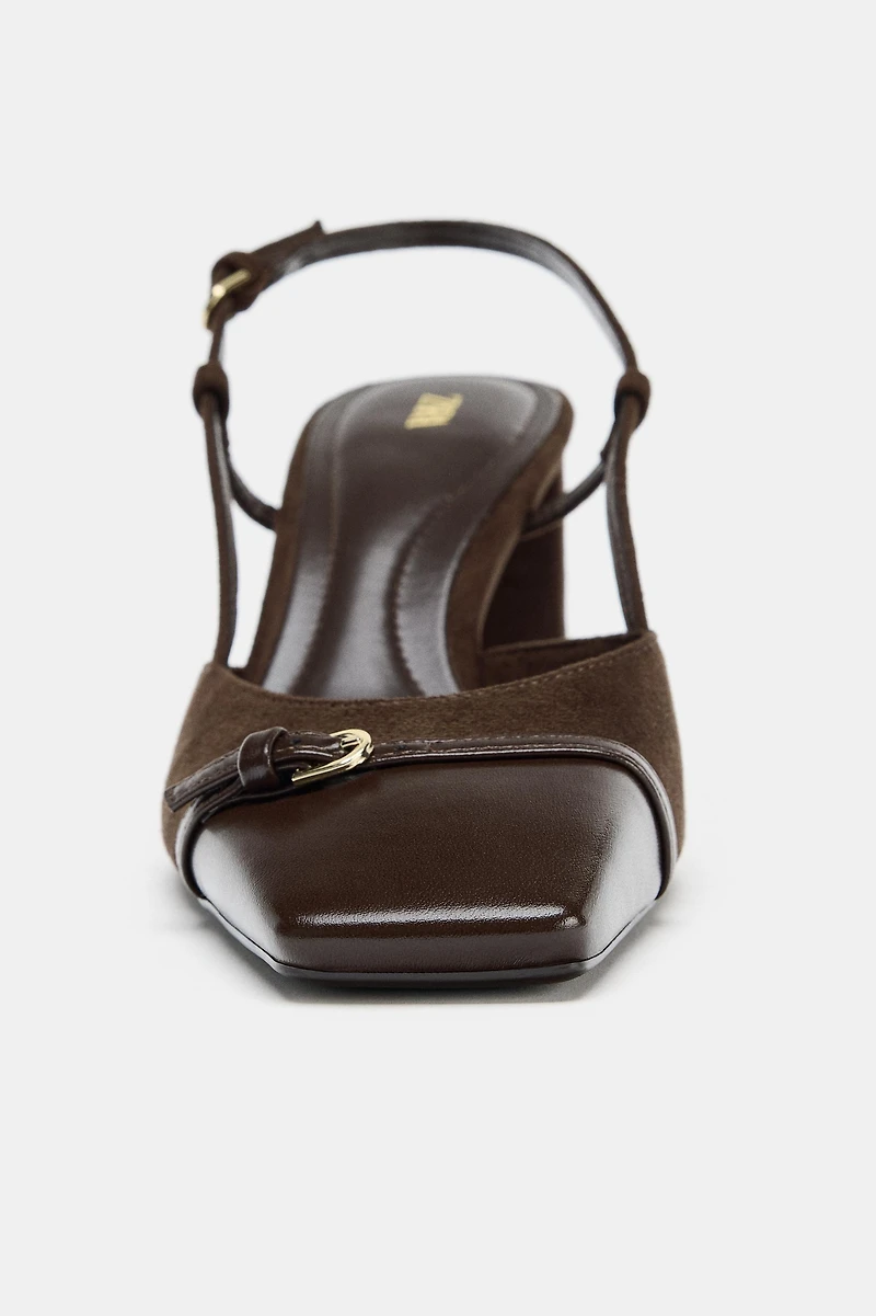 BLOCK HEEL SLINGBACK SHOE