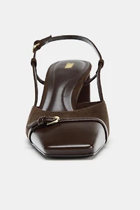 BLOCK HEEL SLINGBACK SHOE