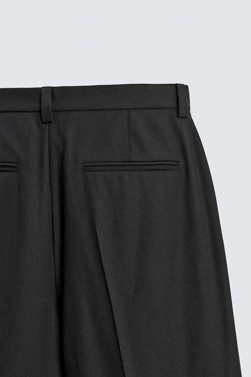 WOOL SUIT PANTS