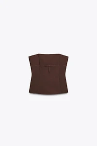 BOW STRAPLESS TOP
