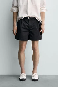 AARON LEVINE X ZARA PLEATED SHORTS