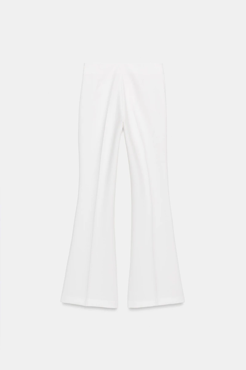 PANTALON FLARE À COUTURES LATÉRALES