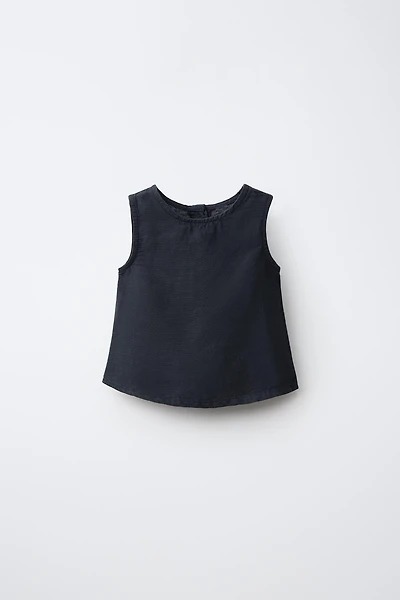 LINEN BLEND TOP