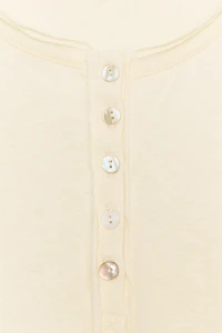 HENLEY NECK T-SHIRT