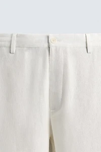 PANTALON COUPE DÉCONTRACTÉE EN VISCOSE ET CHANVRE
