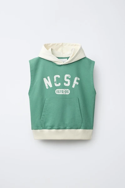 HOODED JOGGING VEST