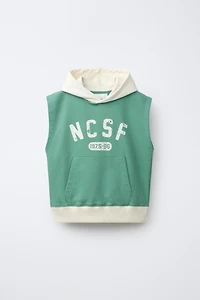HOODED JOGGING VEST