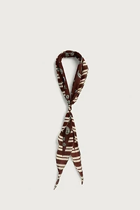 BANDANA LONG À IMPRIMÉ COMBINÉ