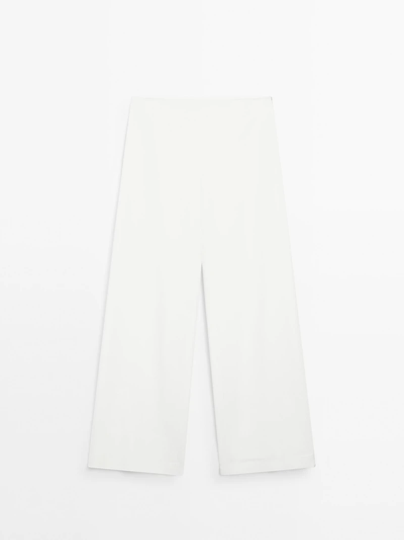 High-waist palazzo trousers - STUDIO