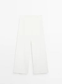 High-waist palazzo trousers - STUDIO