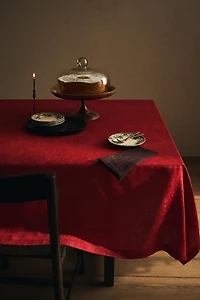 NAPPE COTON JACQUARD BRANCHES NOËL