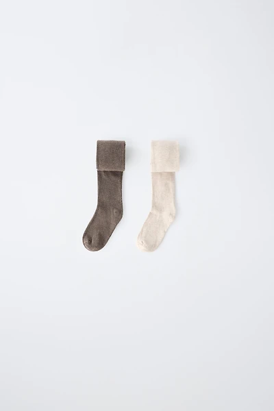 TWO-PACK SOLID TIGHTS