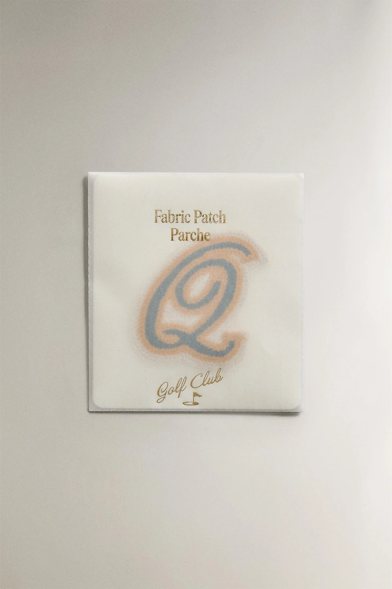 COTTON LETTER Q PATCH