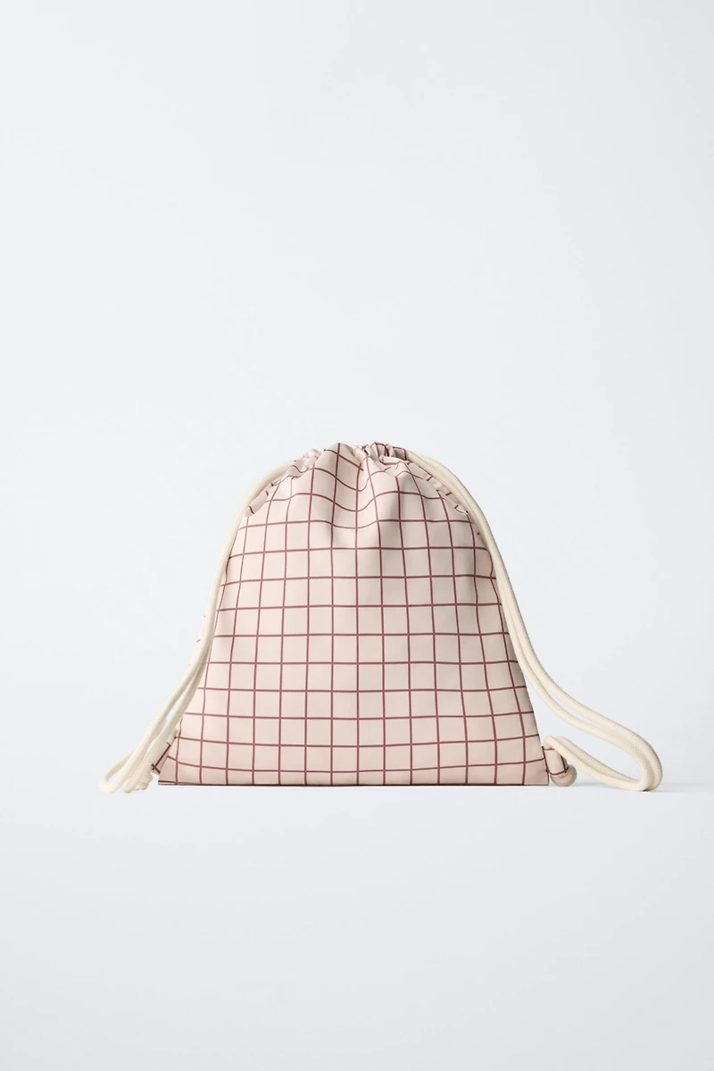 SAC À CARREAUX FRAISES