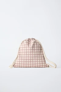 SAC À CARREAUX FRAISES