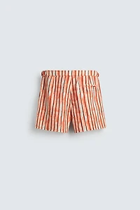 MAILLOT DE BAIN MI-LONG À RAYURES